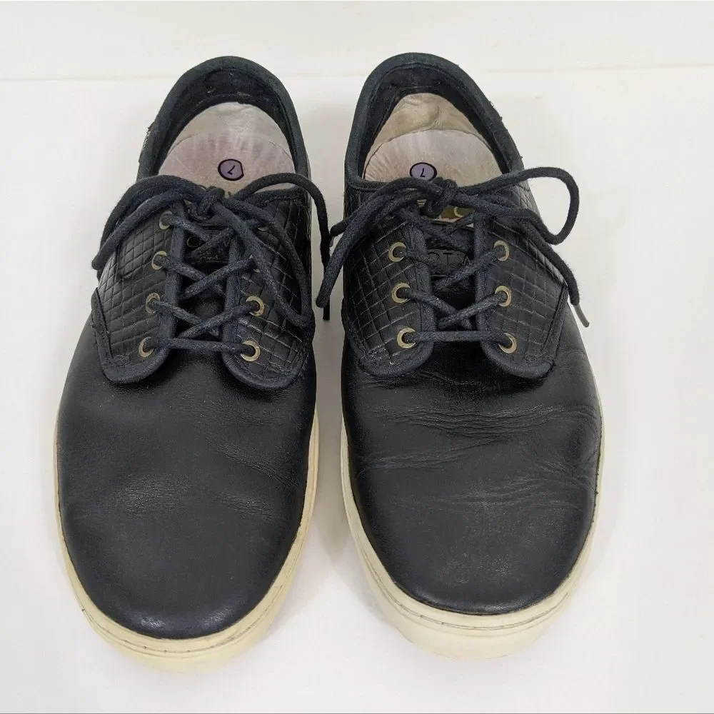 Vans Ludlow Europe Leather Sneakers Men's 7 Black
